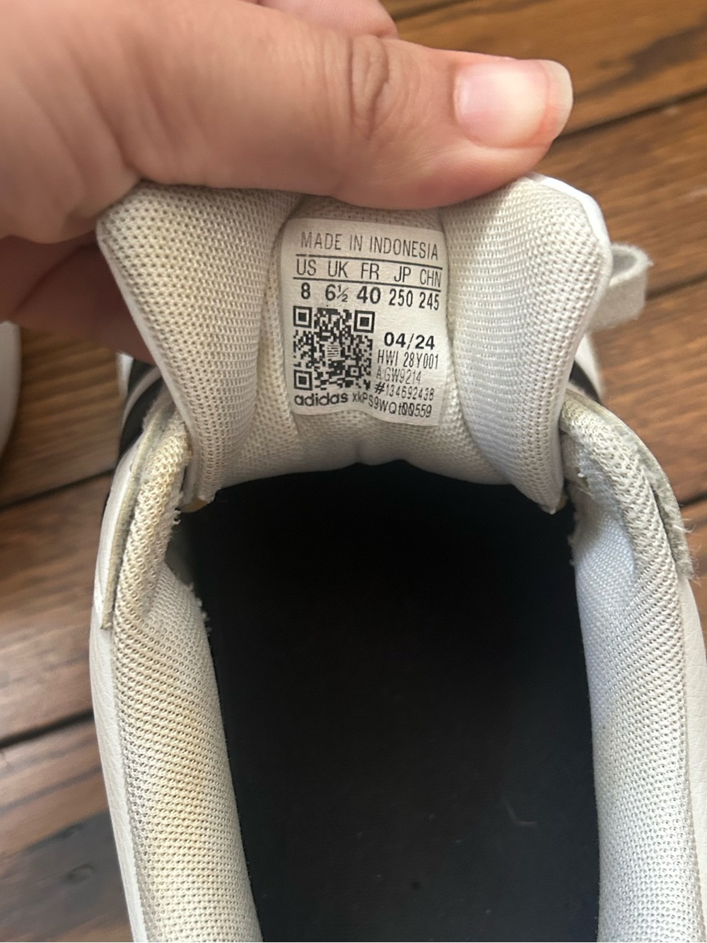 Adidas Women’s Cloudfoam Advantage Leather Sneakers - Picture 6 of 8